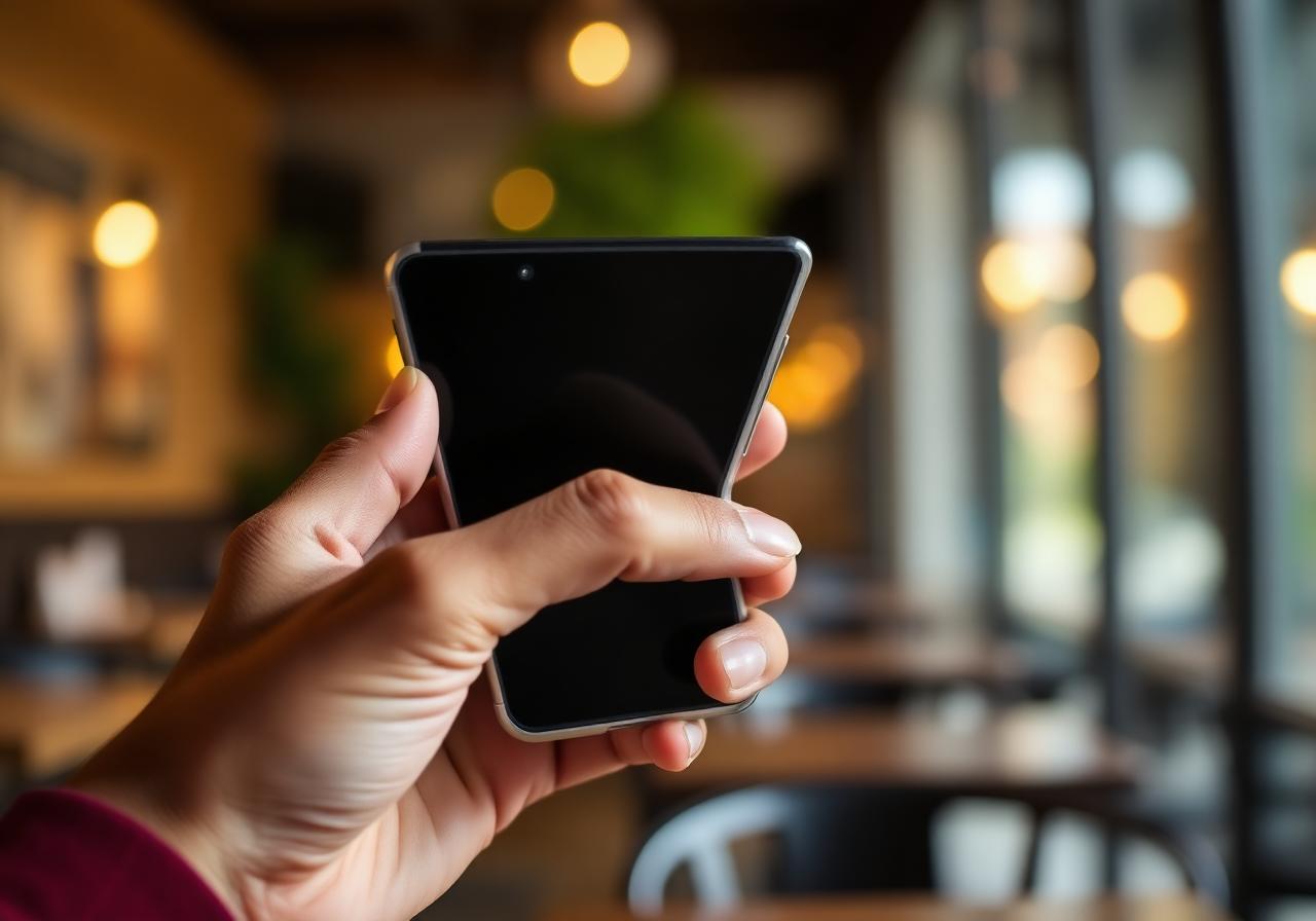 Persona recibiendo notificación de turno por WhatsApp en su celular