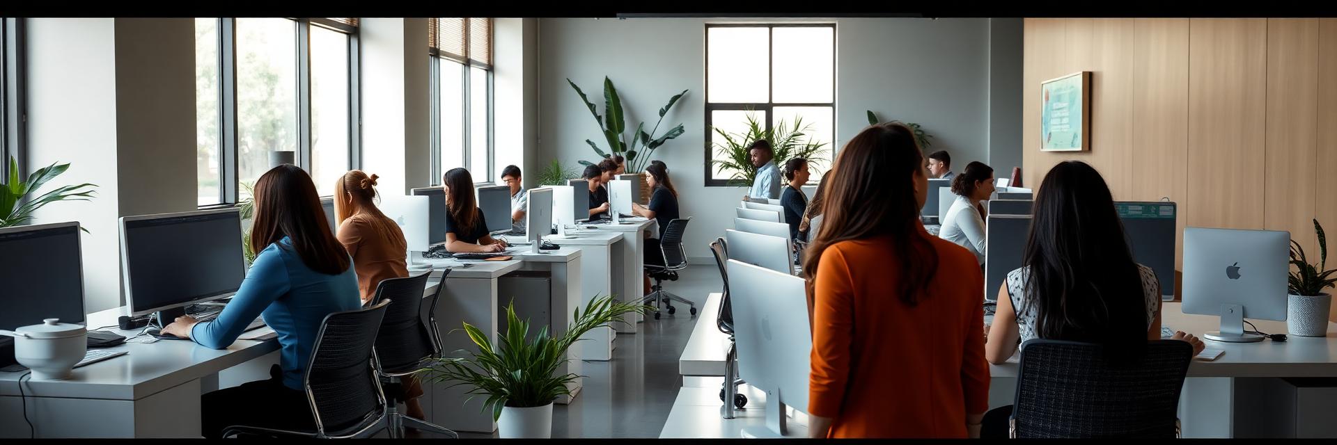 Equipo de atención al cliente en un entorno moderno y digital en El Salvador