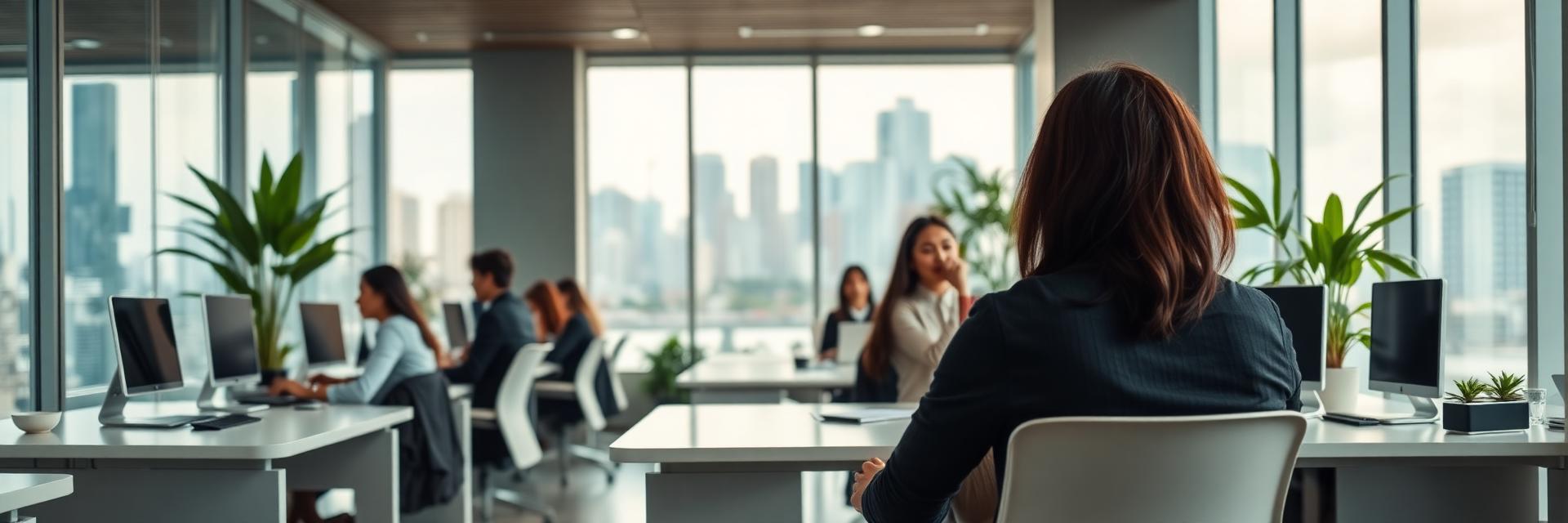 Equipo de atención al cliente en un entorno moderno y corporativo en Panamá